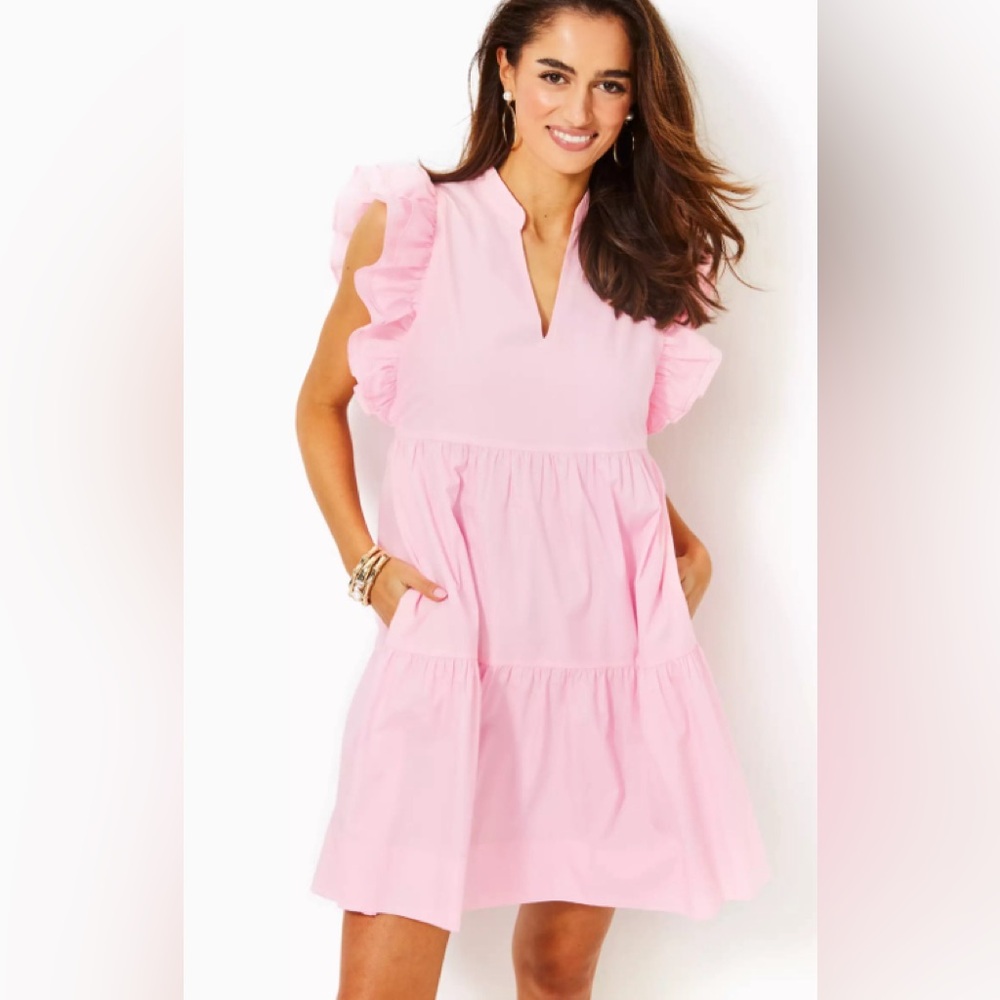 Lilly Pulitzer Aldena Ruffle Sleeve Dress
